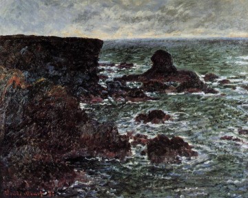  Lion Tableaux - Le Lion Rock BelleIleenMer Claude Monet